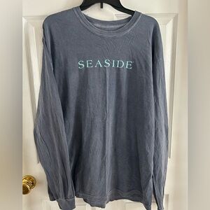 Seaside Gray Long Sleeve Men's Tee